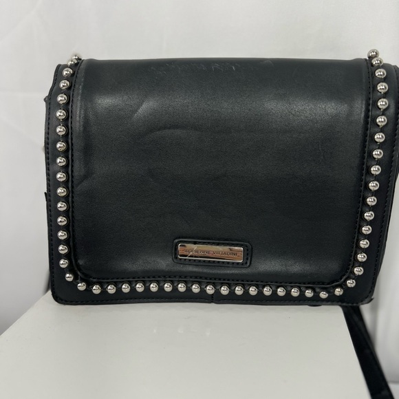Adrienne Vittadini Black Crossbody Bag with Silver Accents - Picture 3 of 11